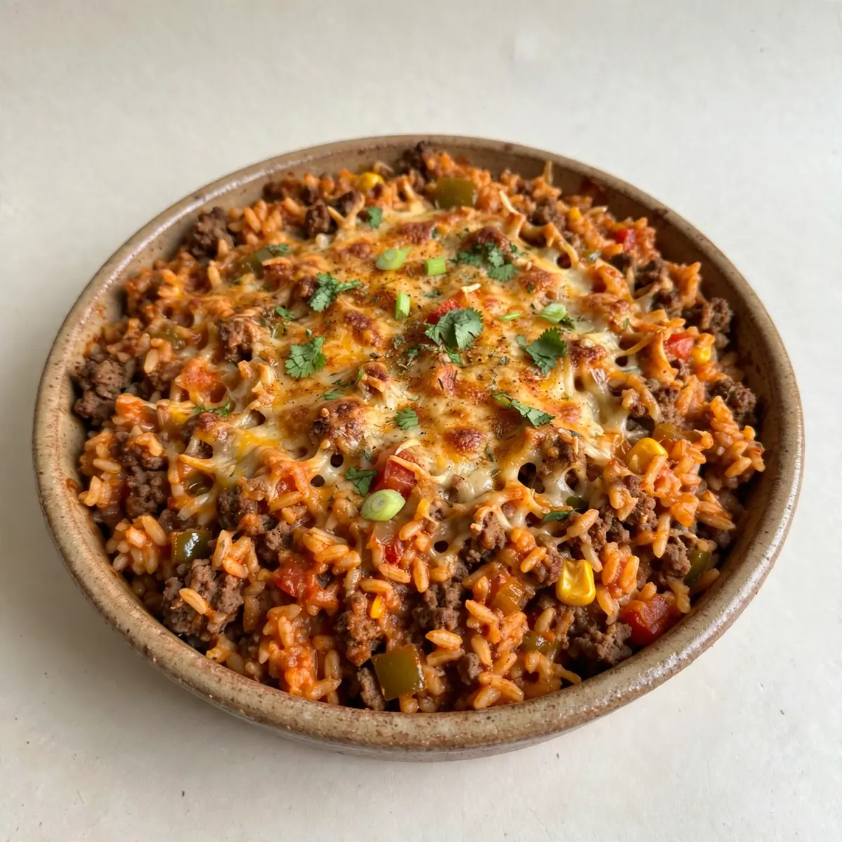 30-Min Spanish Rice and Ground Beef Bake