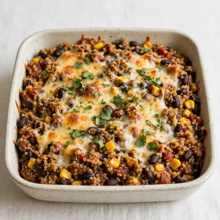 5-Ingredient Mexican Quinoa Bake Quick Weeknight Dinner
