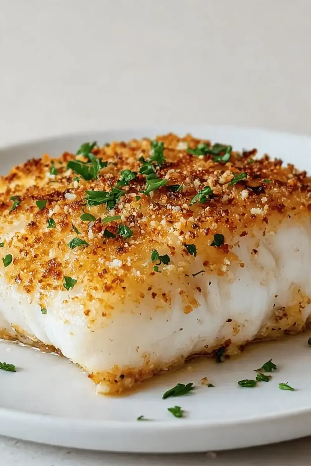 Baked Cod with Parmesan Crust