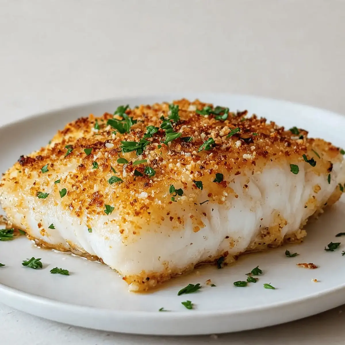 Baked Cod With Parmesan Crust