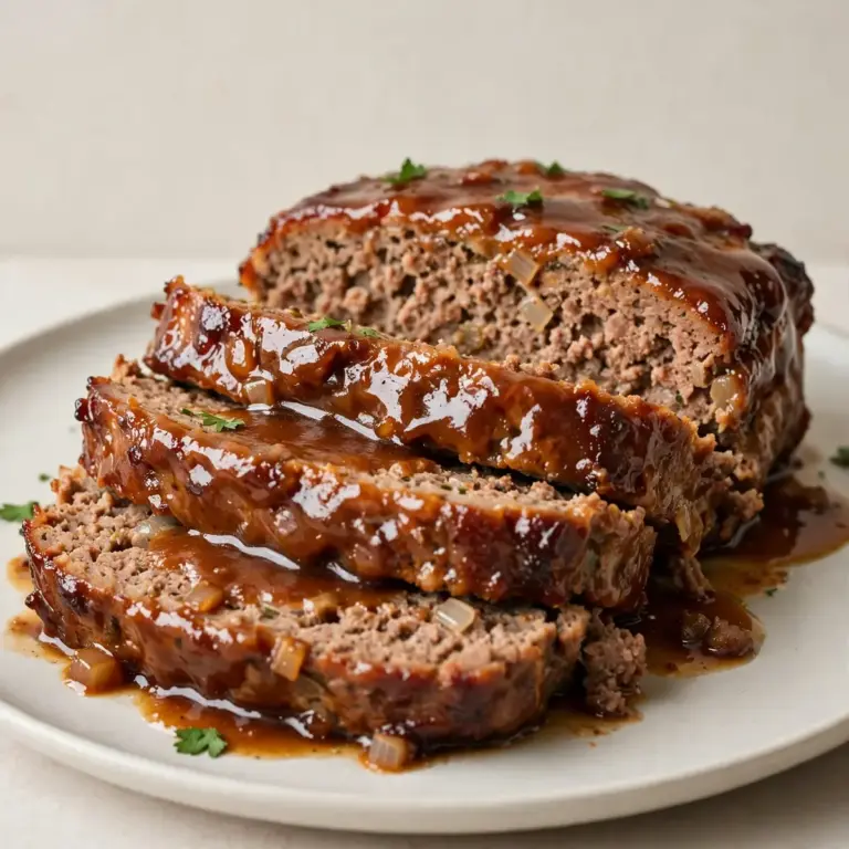 Classic American Meatloaf With Brown Sugar Glaze