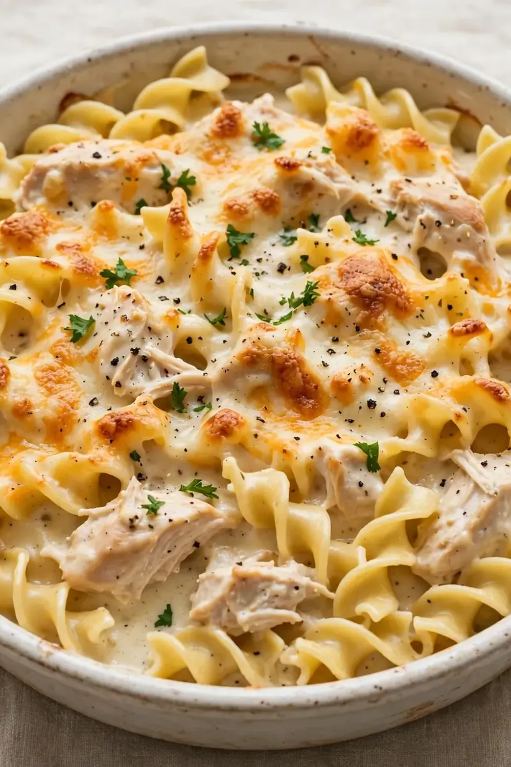 Creamy Chicken Noodle Bake