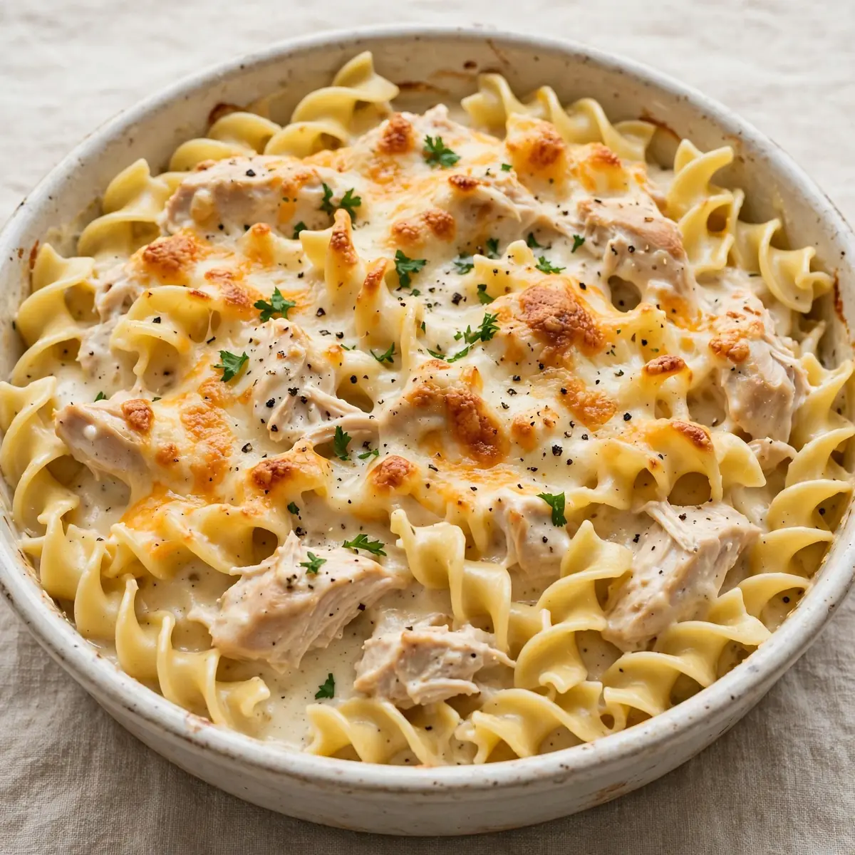 Creamy Chicken Noodle Bake: A Quick 30-Minute Dinner