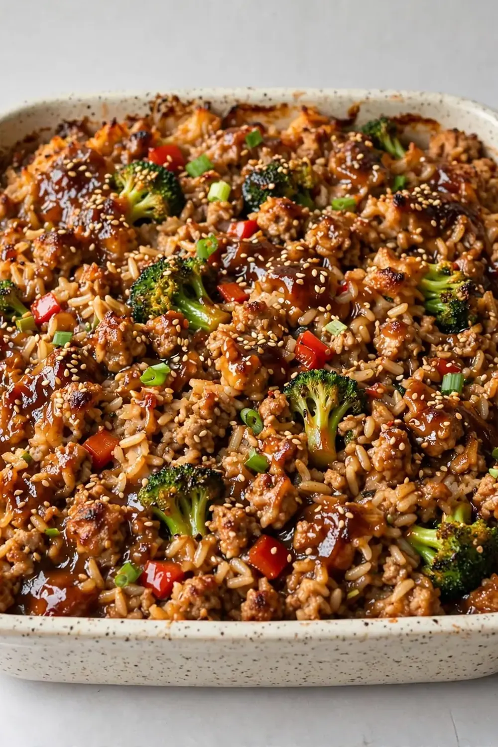 Quick Teriyaki Turkey and Rice Casserole