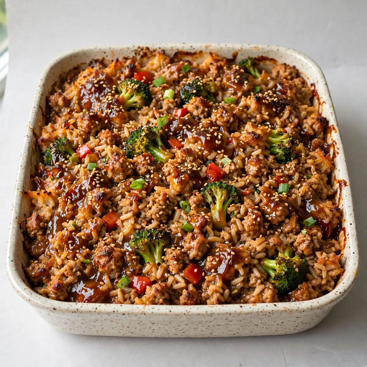 Quick 30-Min Teriyaki Turkey and Rice Casserole