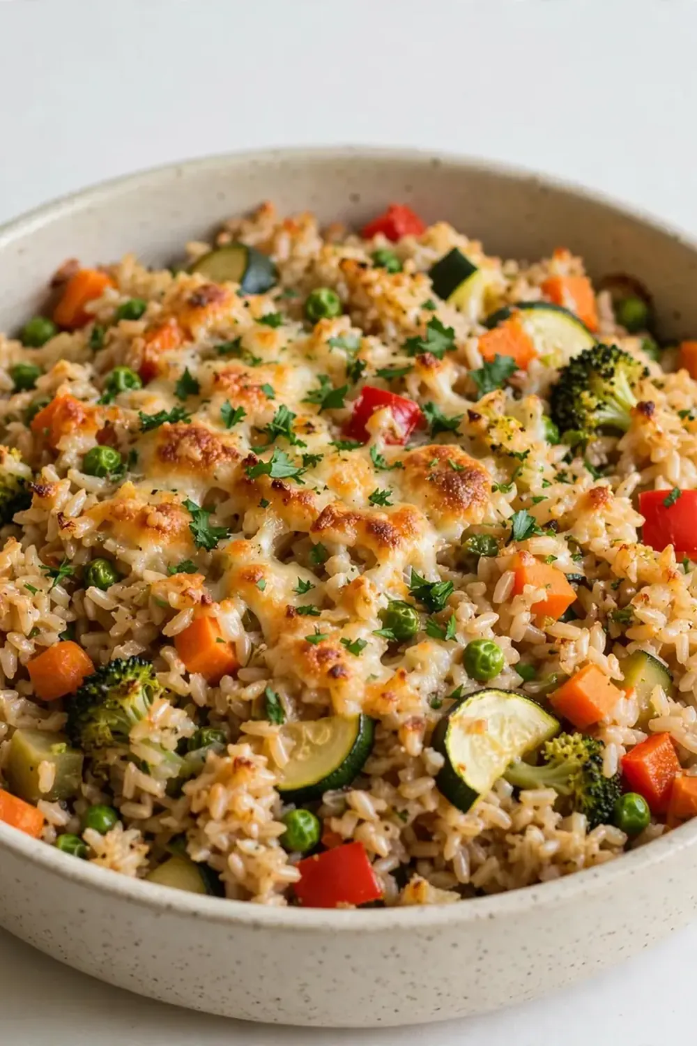 Veggie-Packed Brown Rice Casserole