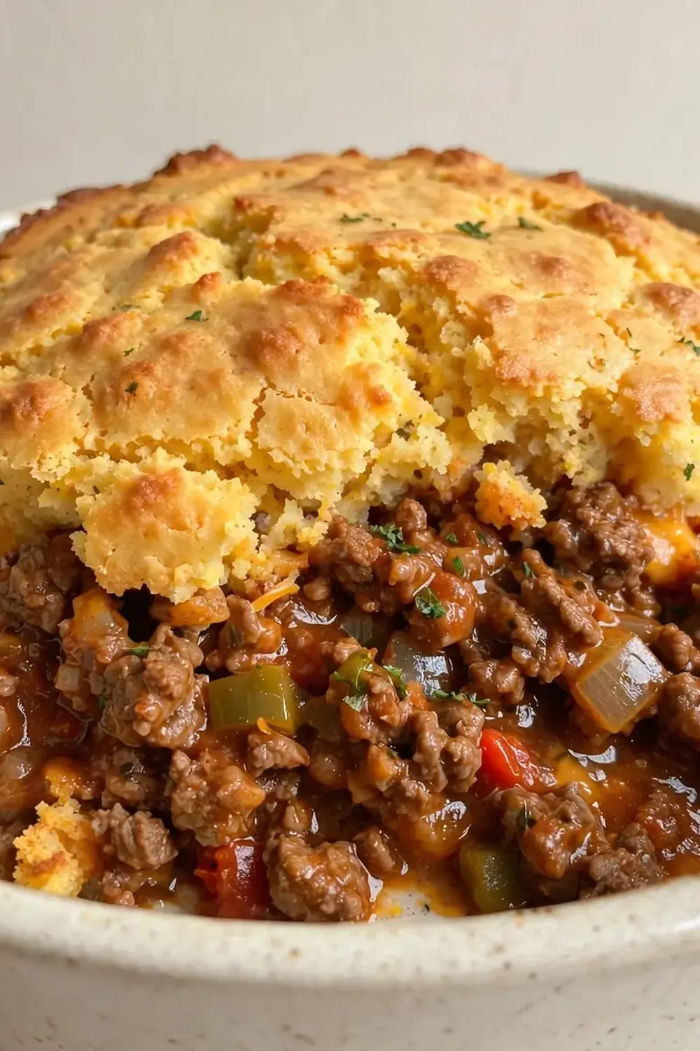 Sloppy Joe Cornbread Casserole