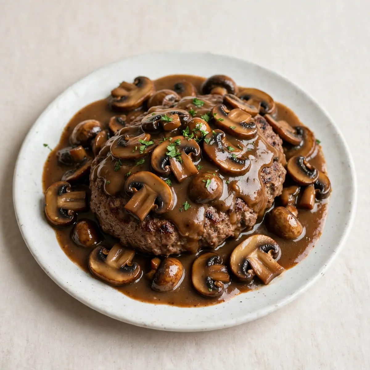 Salisbury Steak With Mushroom Gravy