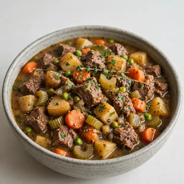 Slow Cooker Beef And Vegetable Stew