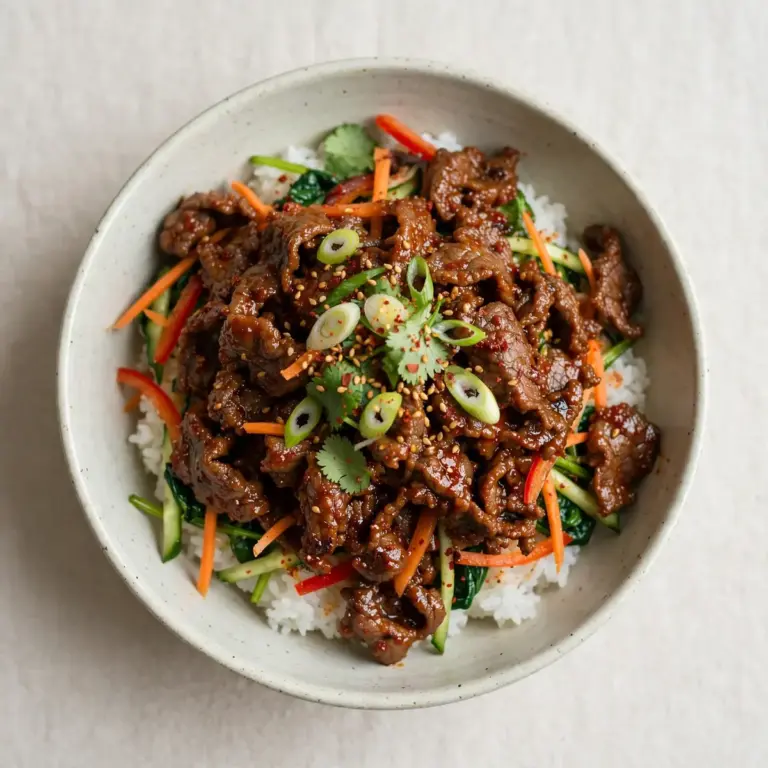 Spicy Korean Beef Bulgogi Bowls